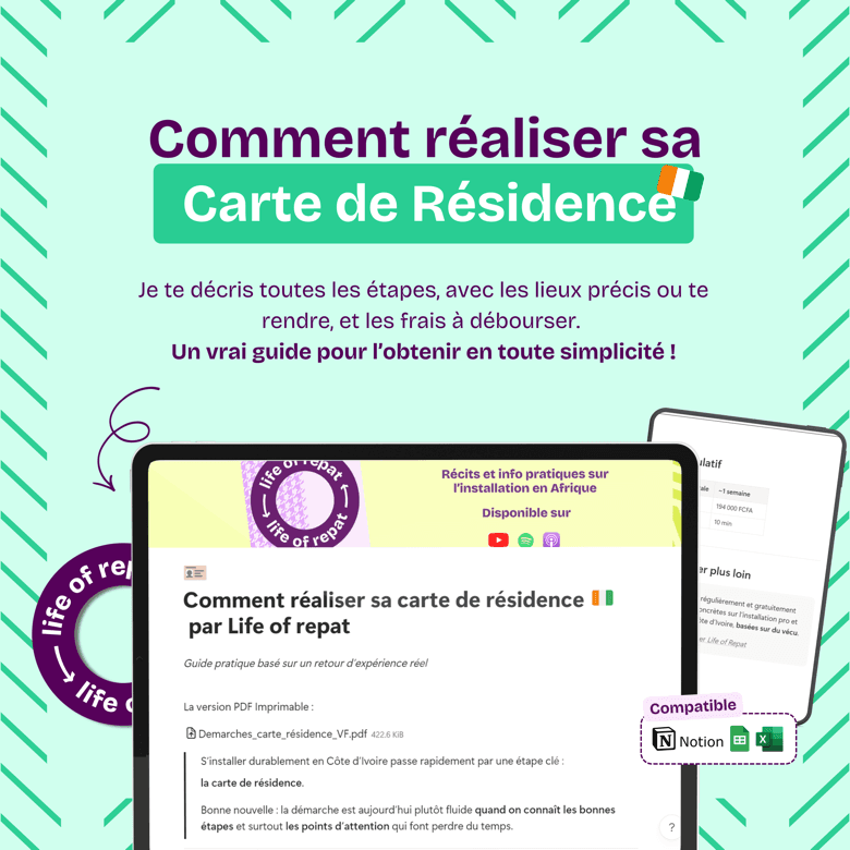 Comment obtenir sa carte de résidence en Côte d'Ivoire