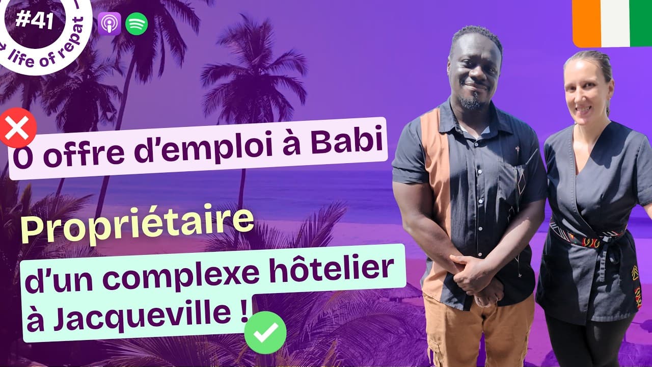 0 offre d'emploi à Abidjan, propriétaires d'un hôtel à Jacqueville : Daniel et Camille